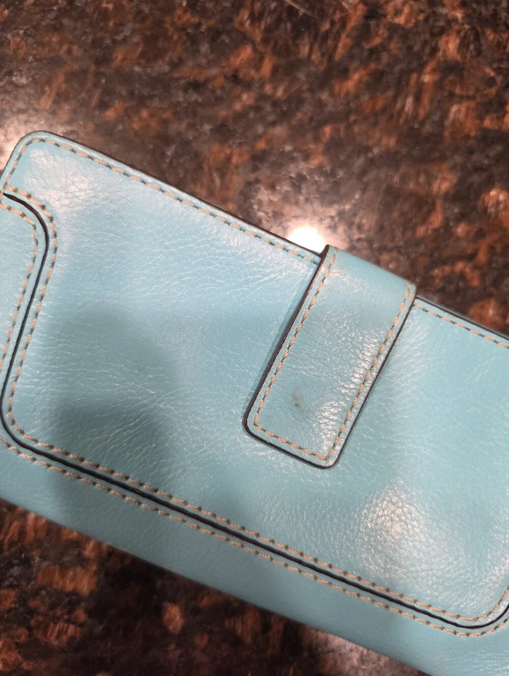Michael Kors Turquoise Leather Wallet